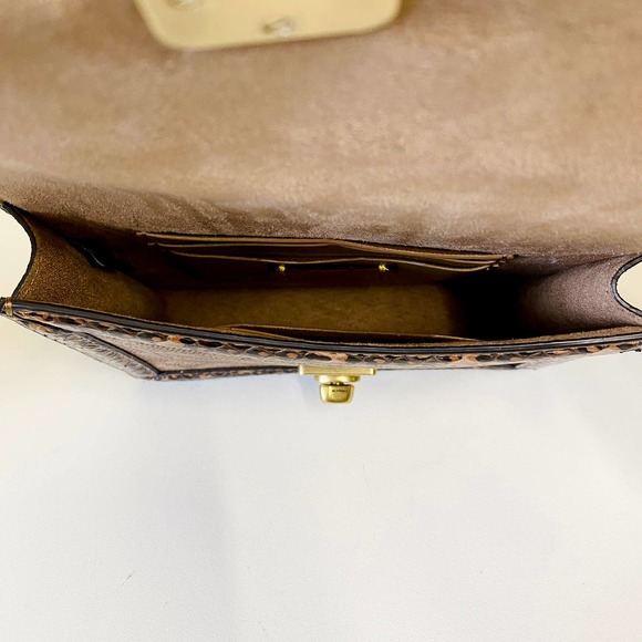Coach 89237 Hutton Belt Bag In Blocked Signature Canvas With Snakeskin Detail - Picture 6 of 10